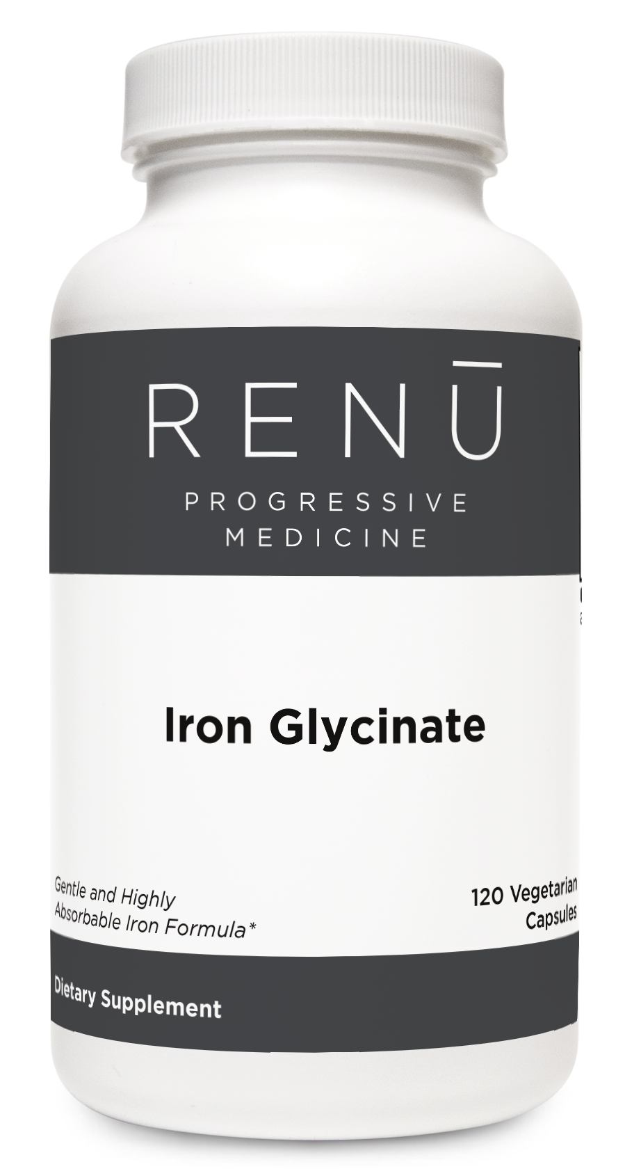 Iron Glycinate 120 Capsules Renū Progressive Medicine Store