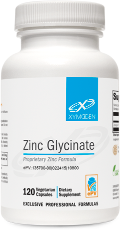 XYMOGEN, Zinc Glycinate 120 Capsules