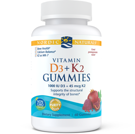 Vitamin D3+K2 Gummies Pomegranate 60 Gummies