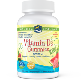 Vitamin D3 Kids Gummies Wild Watermelon Splash 60 Gummies