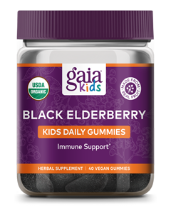 GaiaKids Black Elderberry Kids Daily Gummies 40 Gummies