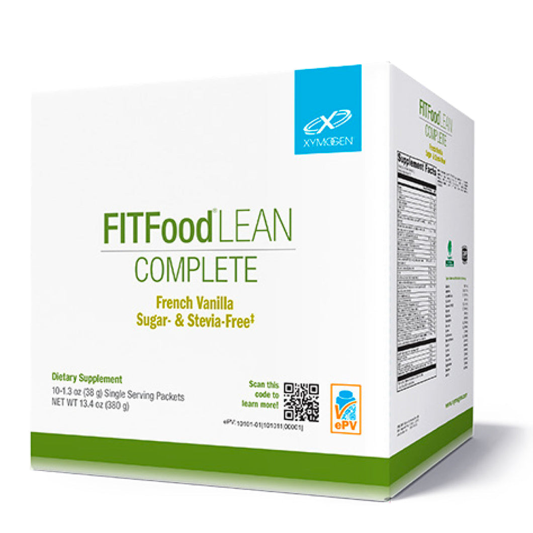 XYMOGEN, FIT Food Lean Complete French Vanilla Sugar & Stevia-Free 10 Servings